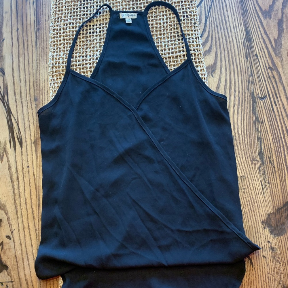 Black tank top